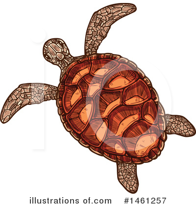 Sea Turtle Clipart #1461257 by Vector Tradition SM