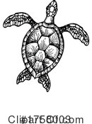Sea Turtle Clipart #1758003 by Vector Tradition SM