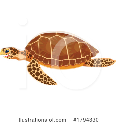 Sea Turtle Clipart #1794330 by Vector Tradition SM