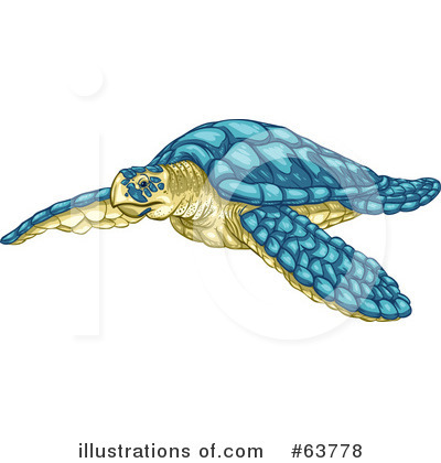 Royalty-Free (RF) Sea Turtle Clipart Illustration by Tonis Pan - Stock Sample #63778