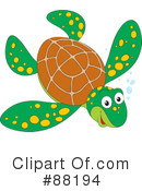 Sea Turtle Clipart #88194 by Alex Bannykh