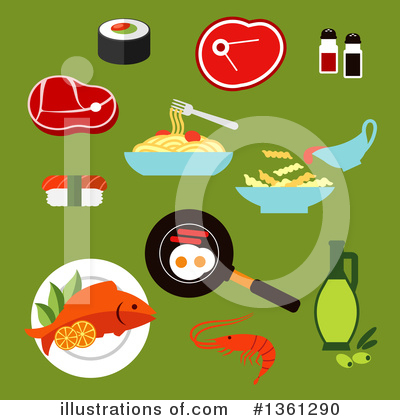 Royalty-Free (RF) Seafood Clipart Illustration by Vector Tradition SM - Stock Sample #1361290