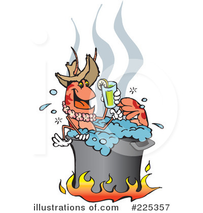 Prawn Clipart #225357 by Dennis Holmes Designs