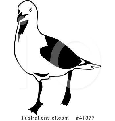 Royalty-Free (RF) Seagull Clipart Illustration by Prawny - Stock Sample #41377