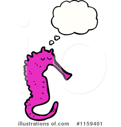 Royalty-Free (RF) Seahorse Clipart Illustration by lineartestpilot - Stock Sample #1159401