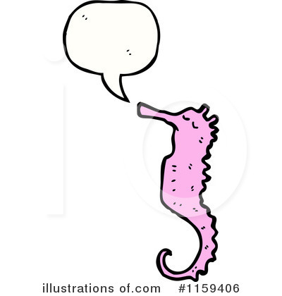 Royalty-Free (RF) Seahorse Clipart Illustration by lineartestpilot - Stock Sample #1159406