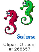Seahorse Clipart #1268657 by Vector Tradition SM