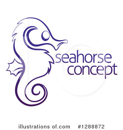 Royalty-Free (RF) Seahorse Clipart Illustration by AtStockIllustration - Stock Sample #1288872