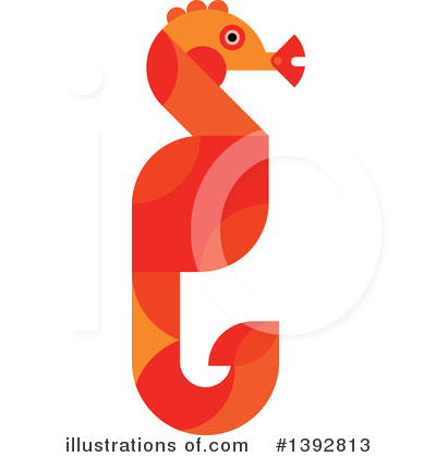 Seahorse Clipart #1392813 by Vector Tradition SM