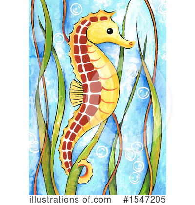 Royalty-Free (RF) Seahorse Clipart Illustration by LoopyLand - Stock Sample #1547205