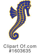 Seahorse Clipart #1603635 by Mascot Junction