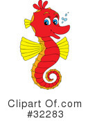 Seahorse Clipart #32283 by Alex Bannykh