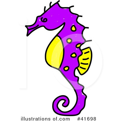 Royalty-Free (RF) Seahorse Clipart Illustration by Prawny - Stock Sample #41698
