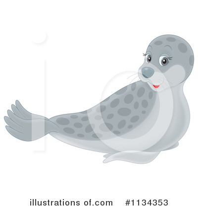 Royalty-Free (RF) Seal Clipart Illustration by Alex Bannykh - Stock Sample #1134353