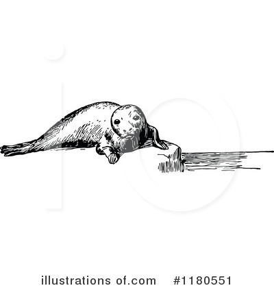 Royalty-Free (RF) Seal Clipart Illustration by Prawny Vintage - Stock Sample #1180551