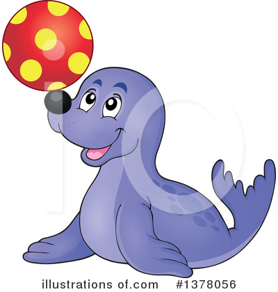 Seal Clipart #1378056 by visekart
