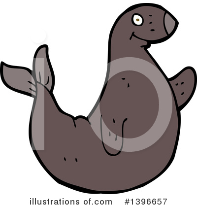 Sea Lion Clipart #1396657 by lineartestpilot