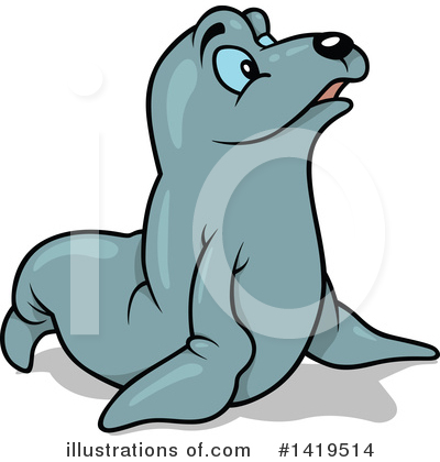 Royalty-Free (RF) Seal Clipart Illustration by dero - Stock Sample #1419514