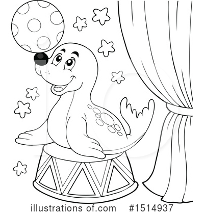 Royalty-Free (RF) Seal Clipart Illustration by visekart - Stock Sample #1514937