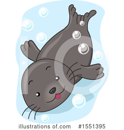 Royalty-Free (RF) Seal Clipart Illustration by BNP Design Studio - Stock Sample #1551395