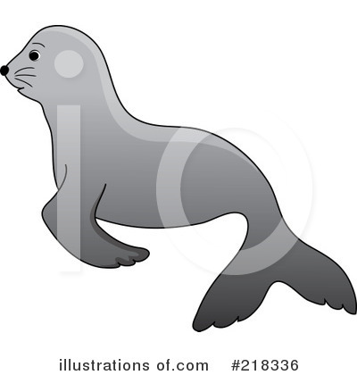 Royalty-Free (RF) Seal Clipart Illustration by Pams Clipart - Stock Sample #218336