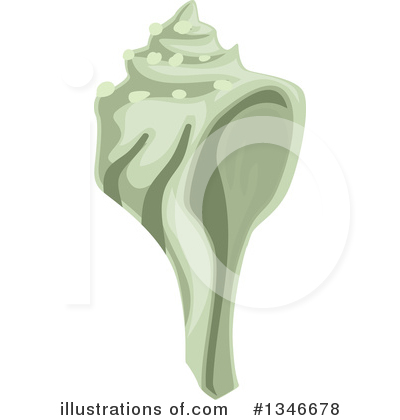 Royalty-Free (RF) Seashell Clipart Illustration by BNP Design Studio - Stock Sample #1346678