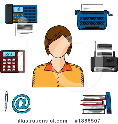Office Clipart #1388507 by Vector Tradition SM