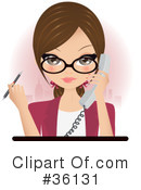 Secretary Clipart #36131 by Melisende Vector