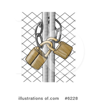 Chain Link Fence Clipart #6228 by djart