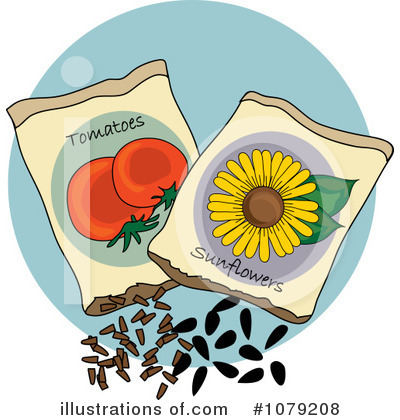 Royalty-Free (RF) Seeds Clipart Illustration by Pams Clipart - Stock Sample #1079208
