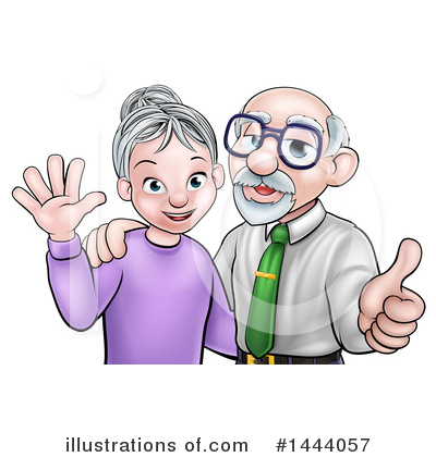 Senior Man Clipart #1444057 by AtStockIllustration