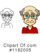Senior Man Clipart #1182005 by Vector Tradition SM