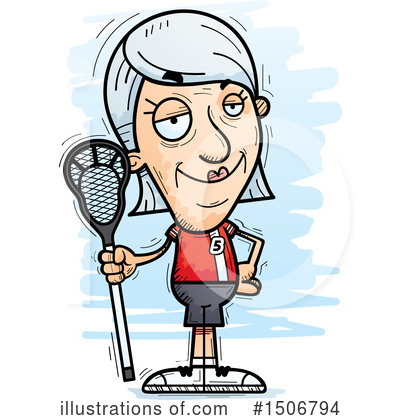 Senior Caucasian Woman Clipart #1506794 by Cory Thoman