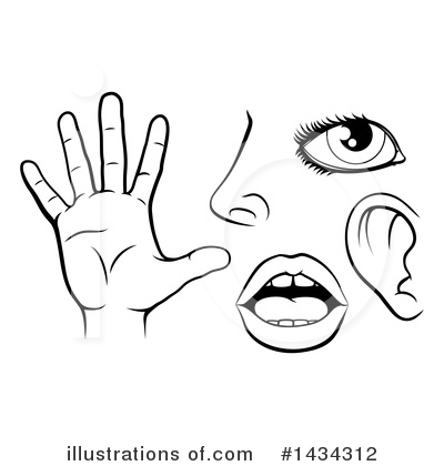 Five Senses Clipart #1434312 by AtStockIllustration