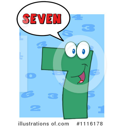 Seven Clipart #1116178 by Hit Toon