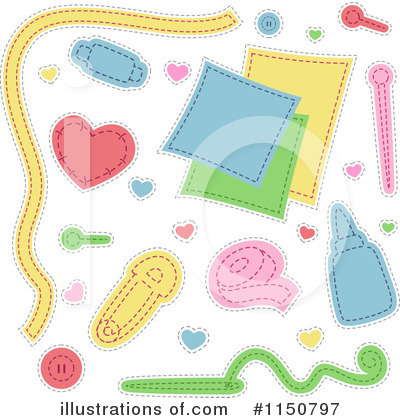 Royalty-Free (RF) Sewing Clipart Illustration by BNP Design Studio - Stock Sample #1150797
