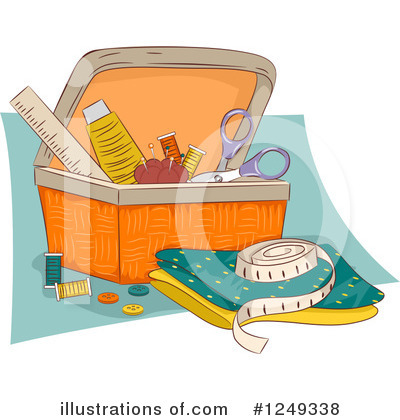 Royalty-Free (RF) Sewing Clipart Illustration by BNP Design Studio - Stock Sample #1249338