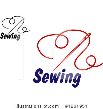 Royalty-Free (RF) Sewing Clipart Illustration by Vector Tradition SM - Stock Sample #1261951