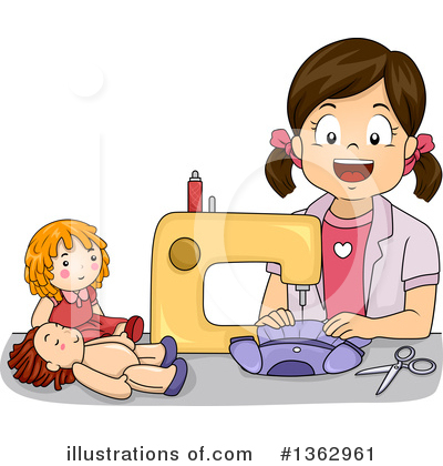 Royalty-Free (RF) Sewing Clipart Illustration by BNP Design Studio - Stock Sample #1362961