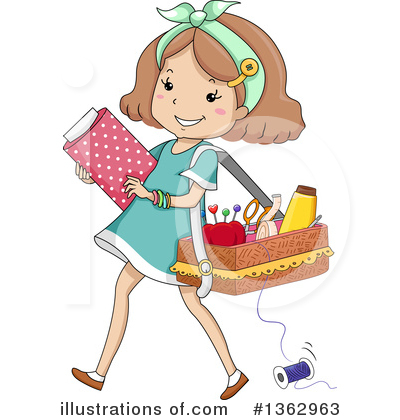 Royalty-Free (RF) Sewing Clipart Illustration by BNP Design Studio - Stock Sample #1362963