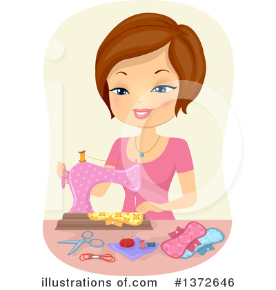 Royalty-Free (RF) Sewing Clipart Illustration by BNP Design Studio - Stock Sample #1372646