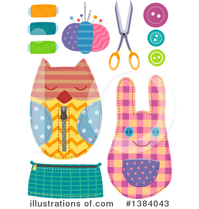 Royalty-Free (RF) Sewing Clipart Illustration by BNP Design Studio - Stock Sample #1384043
