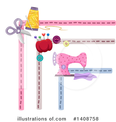 Royalty-Free (RF) Sewing Clipart Illustration by BNP Design Studio - Stock Sample #1408758