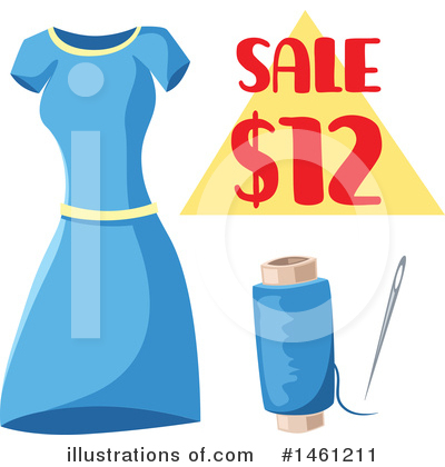 Royalty-Free (RF) Sewing Clipart Illustration by Vector Tradition SM - Stock Sample #1461211