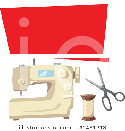 Royalty-Free (RF) Sewing Clipart Illustration by Vector Tradition SM - Stock Sample #1461213