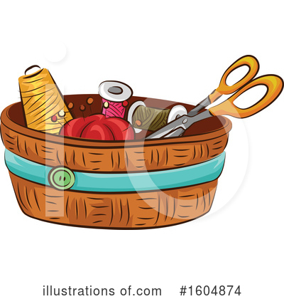 Royalty-Free (RF) Sewing Clipart Illustration by BNP Design Studio - Stock Sample #1604874