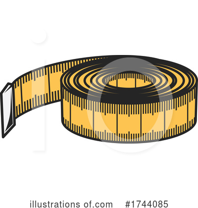Tape Measure Clipart #1744085 by Vector Tradition SM