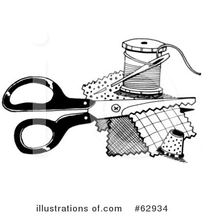 Royalty-Free (RF) Sewing Clipart Illustration by LoopyLand - Stock Sample #62934