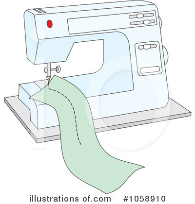 Royalty-Free (RF) Sewing Machine Clipart Illustration by Alex Bannykh - Stock Sample #1058910