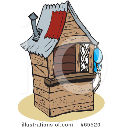 Royalty-Free (RF) Shack Clipart Illustration by Dennis Holmes Designs - Stock Sample #65520